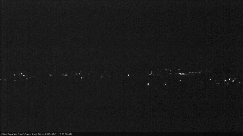 Lake Travis webcam, July 10, 2019 11:10 PM CT