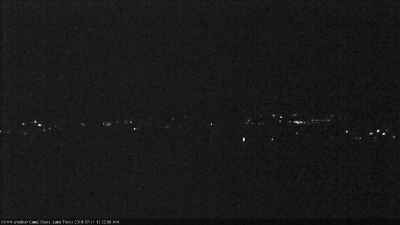 Lake Travis webcam, July 10, 2019 11:25 PM CT