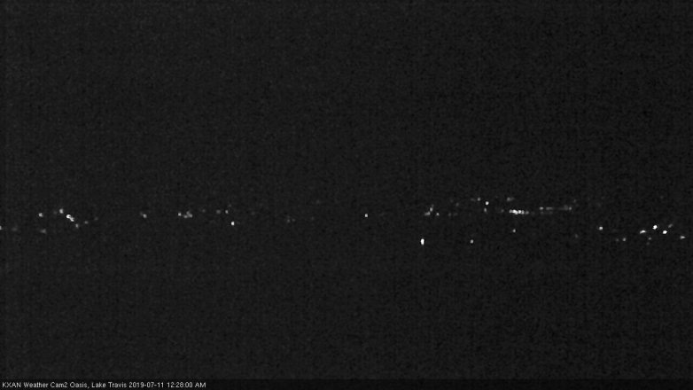 Lake Travis webcam, July 10, 2019 11:30 PM CT