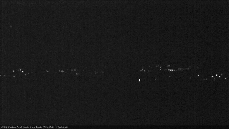 Lake Travis webcam, July 10, 2019 11:40 PM CT