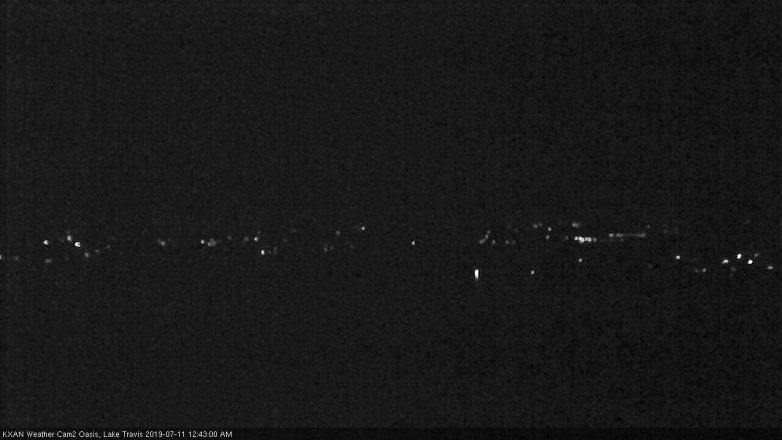 Lake Travis webcam, July 10, 2019 11:45 PM CT