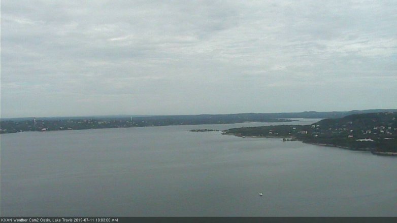 Lake Travis webcam, July 11, 2019 9:05 AM CT