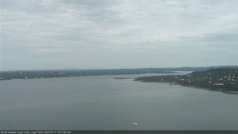 Lake Travis webcam, July 11, 2019 9:15 AM CT