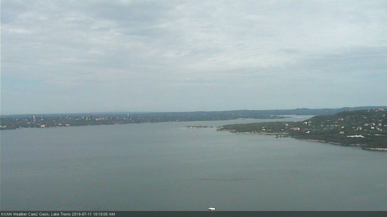 Lake Travis webcam, July 11, 2019 9:20 AM CT
