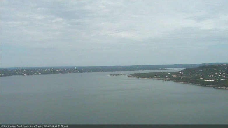 Lake Travis webcam, July 11, 2019 9:25 AM CT