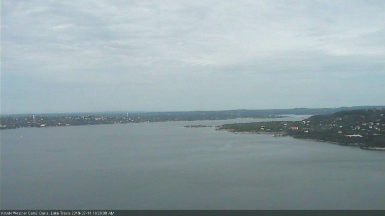 Lake Travis webcam, July 11, 2019 9:30 AM CT