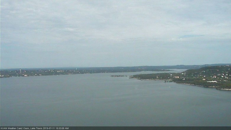Lake Travis webcam, July 11, 2019 9:35 AM CT