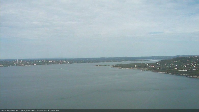 Lake Travis webcam, July 11, 2019 9:40 AM CT