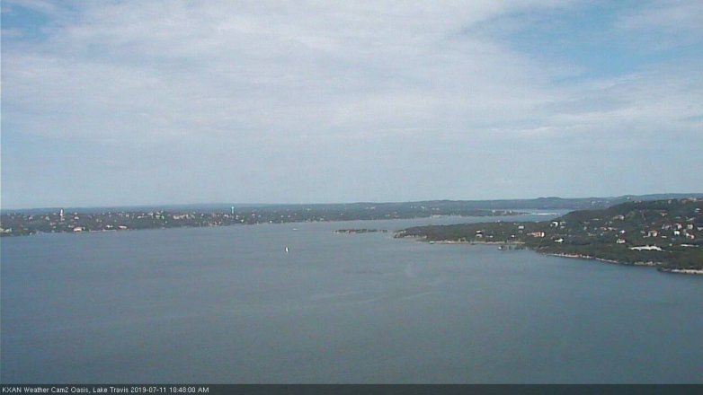 Lake Travis webcam, July 11, 2019 9:50 AM CT