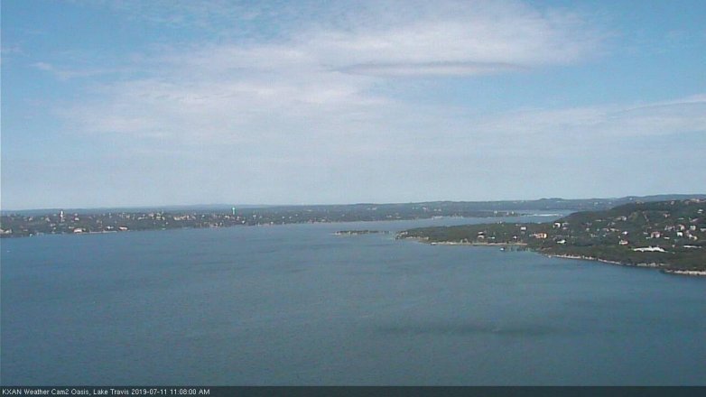 Lake Travis webcam, July 11, 2019 10:10 AM CT