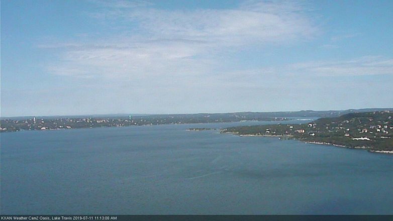 Lake Travis webcam, July 11, 2019 10:15 AM CT