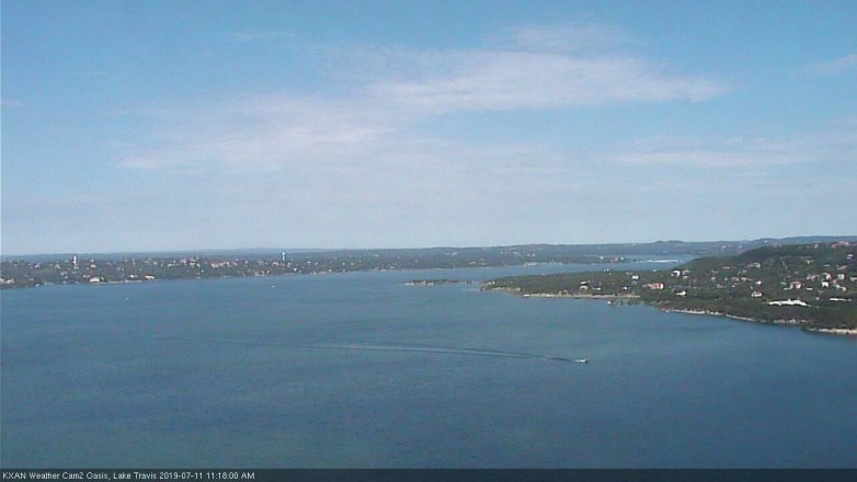 Lake Travis webcam, July 11, 2019 10:20 AM CT