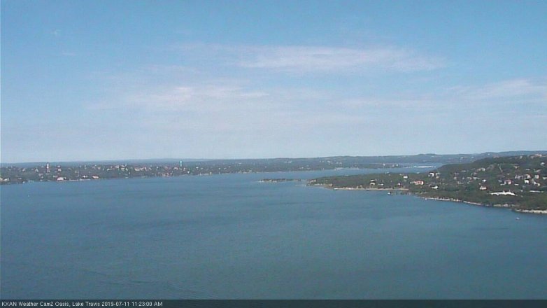 Lake Travis webcam, July 11, 2019 10:25 AM CT