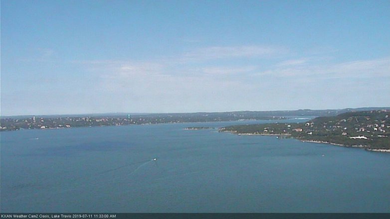 Lake Travis webcam, July 11, 2019 10:35 AM CT