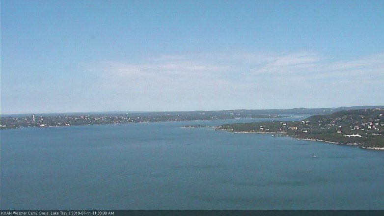 Lake Travis webcam, July 11, 2019 10:40 AM CT