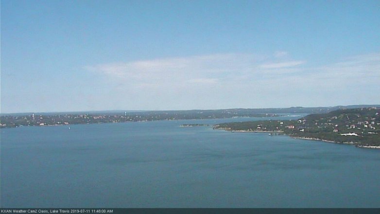 Lake Travis webcam, July 11, 2019 10:50 AM CT