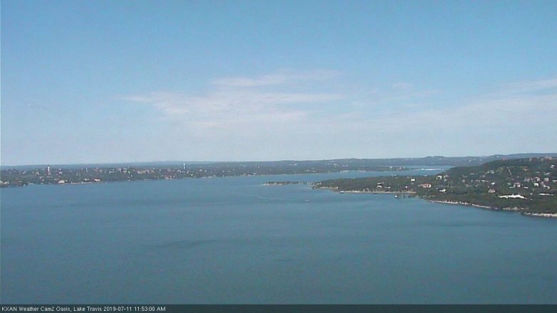 Lake Travis webcam, July 11, 2019 10:55 AM CT