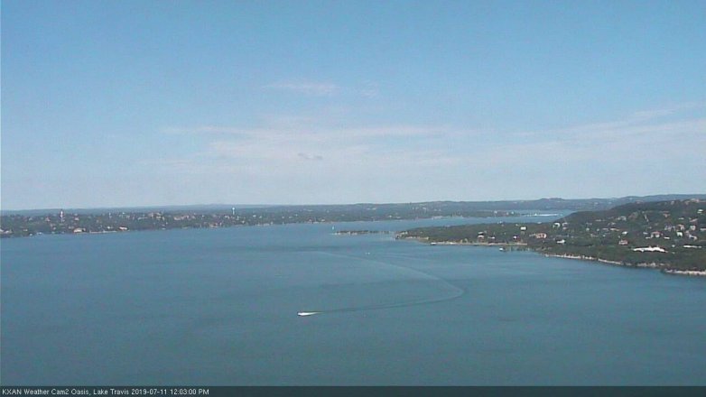 Lake Travis webcam, July 11, 2019 11:05 AM CT