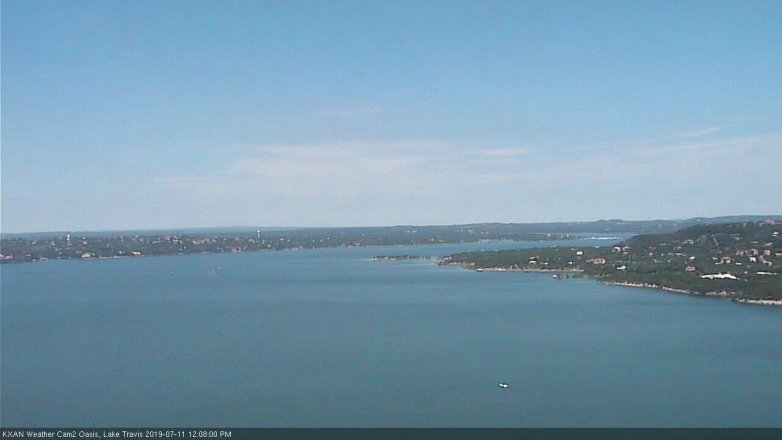Lake Travis webcam, July 11, 2019 11:10 AM CT