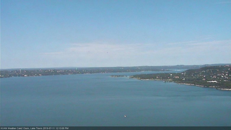 Lake Travis webcam, July 11, 2019 11:15 AM CT
