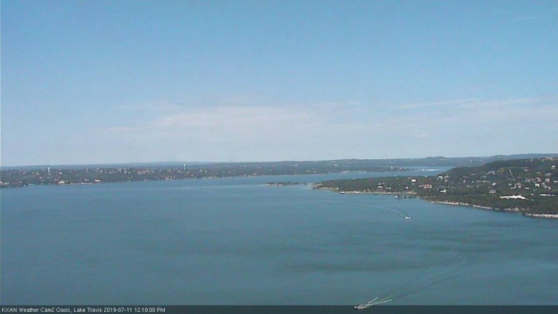 Lake Travis webcam, July 11, 2019 11:20 AM CT