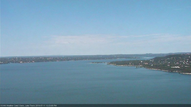 Lake Travis webcam, July 11, 2019 11:25 AM CT
