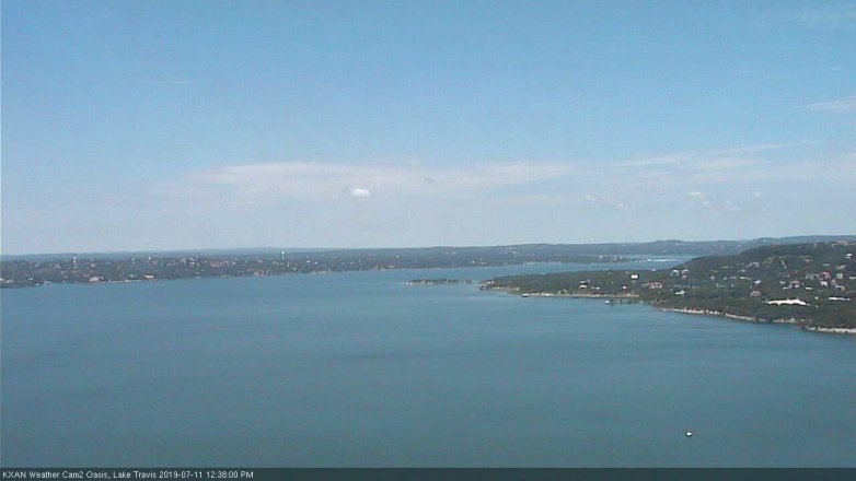 Lake Travis webcam, July 11, 2019 11:40 AM CT