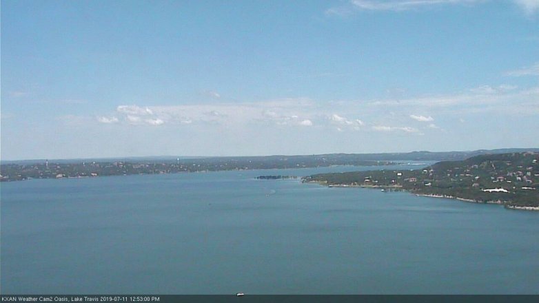 Lake Travis webcam, July 11, 2019 11:55 AM CT