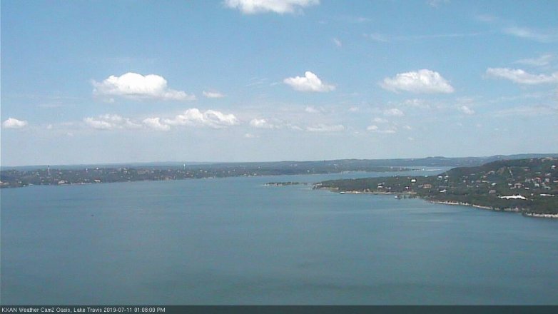 Lake Travis webcam, July 11, 2019 12:10 PM CT