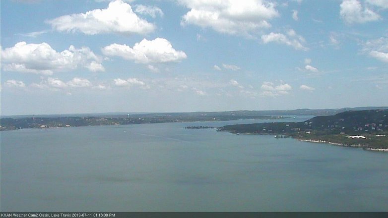 Lake Travis webcam, July 11, 2019 12:20 PM CT