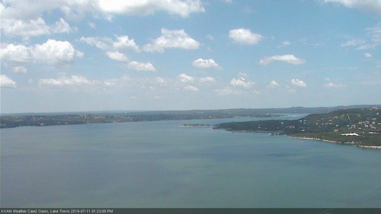 Lake Travis webcam, July 11, 2019 12:25 PM CT