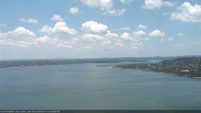 Lake Travis webcam, July 11, 2019 12:40 PM CT