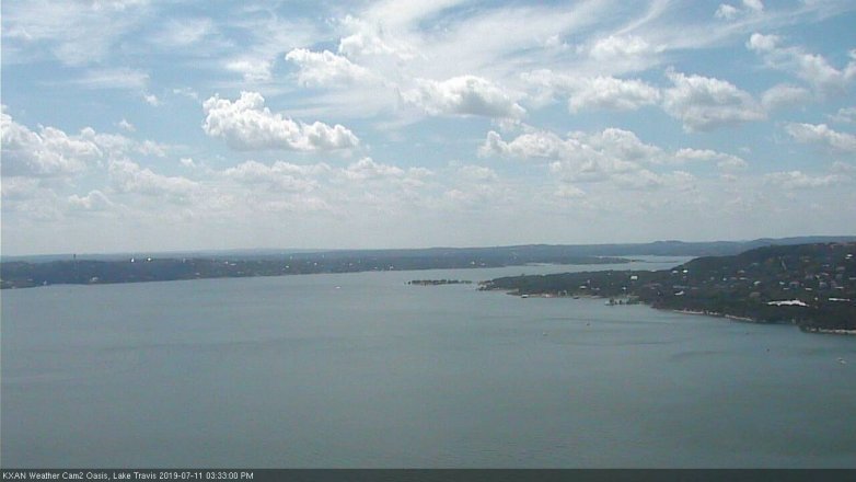 Lake Travis webcam, July 11, 2019 2:35 PM CT