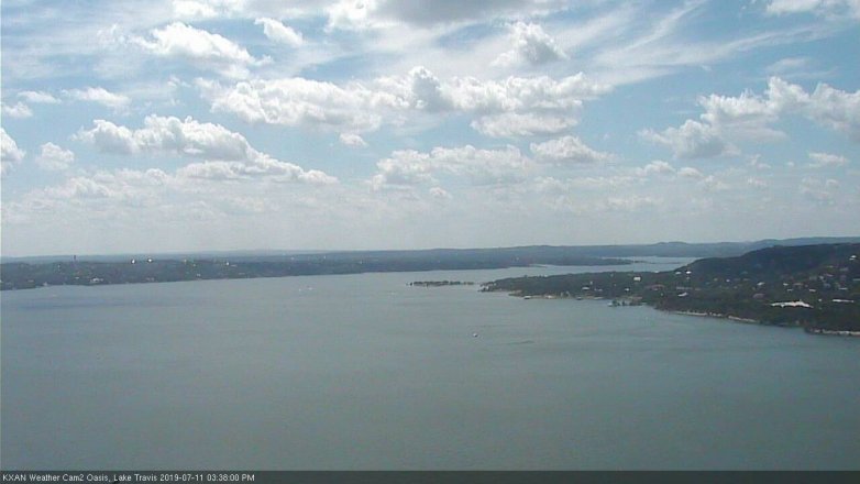 Lake Travis webcam, July 11, 2019 2:40 PM CT