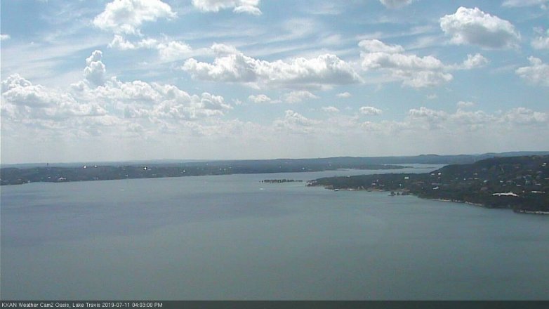 Lake Travis webcam, July 11, 2019 3:05 PM CT