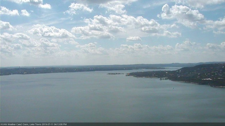 Lake Travis webcam, July 11, 2019 3:15 PM CT