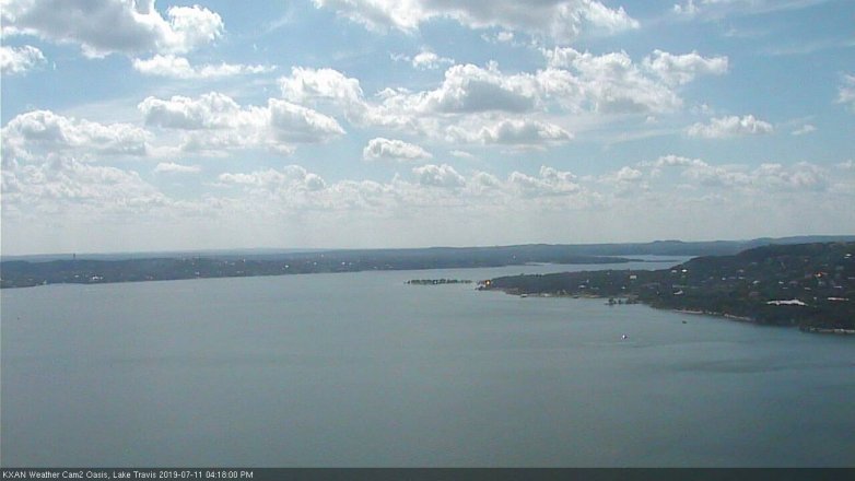Lake Travis webcam, July 11, 2019 3:20 PM CT