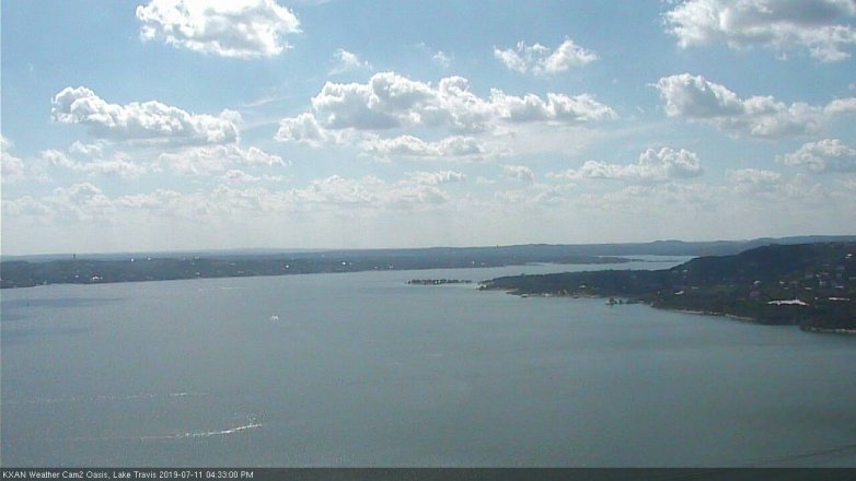 Lake Travis webcam, July 11, 2019 3:35 PM CT