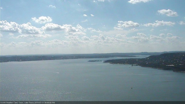 Lake Travis webcam, July 11, 2019 3:50 PM CT