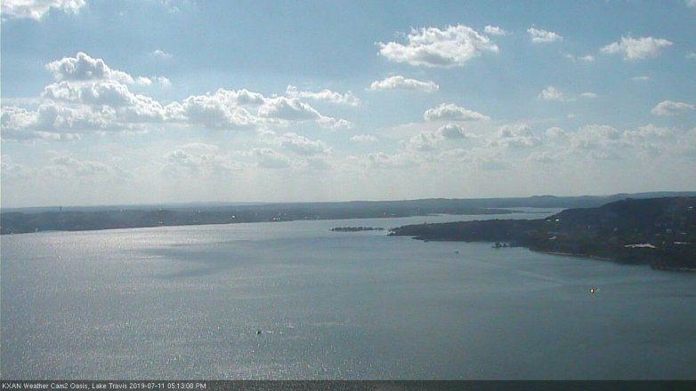 Lake Travis webcam, July 11, 2019 4:15 PM CT