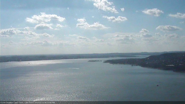 Lake Travis webcam, July 11, 2019 4:25 PM CT