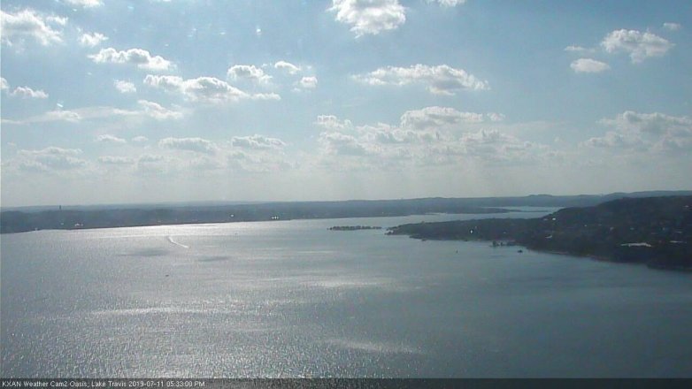 Lake Travis webcam, July 11, 2019 4:35 PM CT