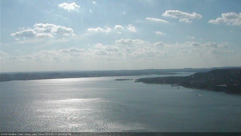 Lake Travis webcam, July 11, 2019 4:40 PM CT