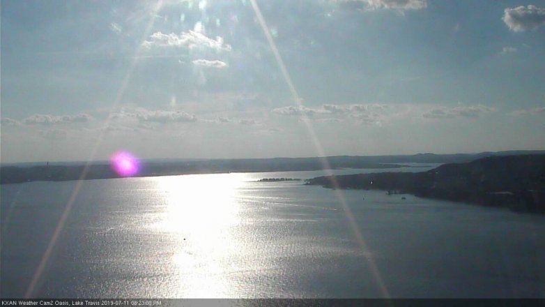 Lake Travis webcam, July 11, 2019 5:25 PM CT