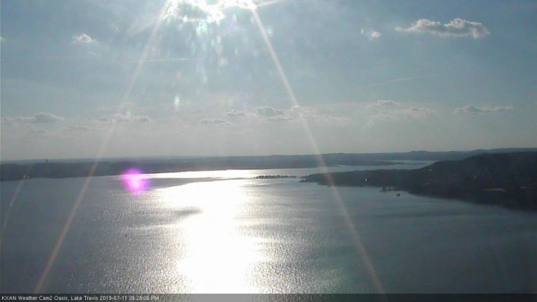 Lake Travis webcam, July 11, 2019 5:30 PM CT