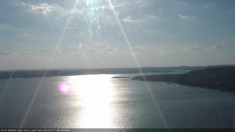 Lake Travis webcam, July 11, 2019 5:35 PM CT