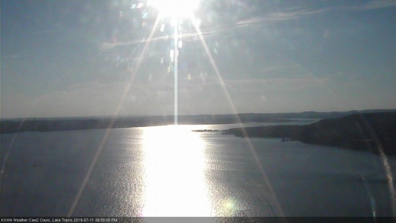 Lake Travis webcam, July 11, 2019 6:00 PM CT