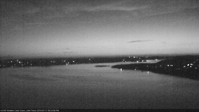 Lake Travis webcam, July 11, 2019 8:25 PM CT