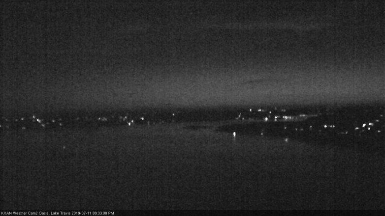Lake Travis webcam, July 11, 2019 8:35 PM CT
