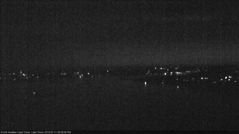 Lake Travis webcam, July 11, 2019 8:40 PM CT